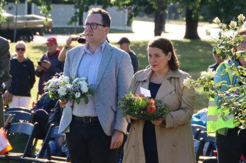 Member for Western Victoria Joe McCracken and Member for Wendouree Juliana Addison.