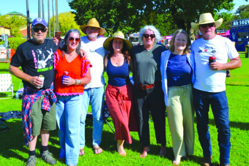 Simon Walmesly, Sue Brown, Chris Tobin, Melissa Crowe, Jen Brown, Melissa Keogh and Peter Keogh.